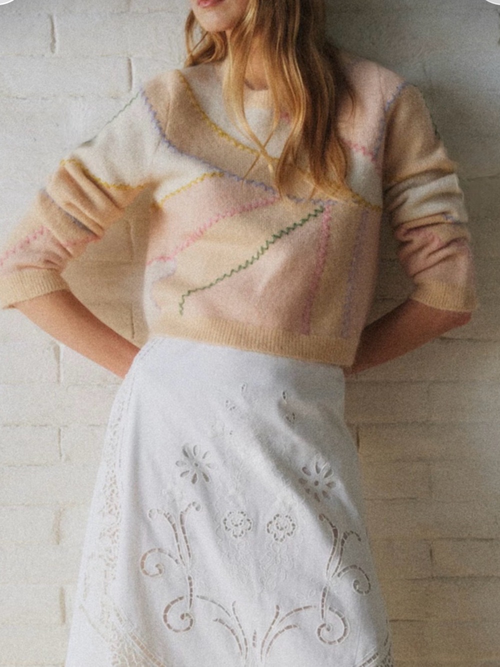 NWT Sézane x Sea New York Ameline Pastel Rose Mohair Wool Sweater Size - Picture 10 of 10